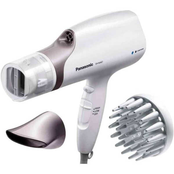 PANASONIC EH-NA67-W235 Panasonic - EH-NA67-W Nanoe Hair Dryer with Oscillating QuickDry Nozzle - White