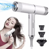 Professional 2500W Ionic Hair Dryer with Diffuser &ndash High-Speed, Lightweight Blow Dryer for Women, Fast Drying, Anti-Frizz &