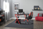 Quest for PC Gaming, Computer Desk With Charging Station, Cup And Headphone Holder