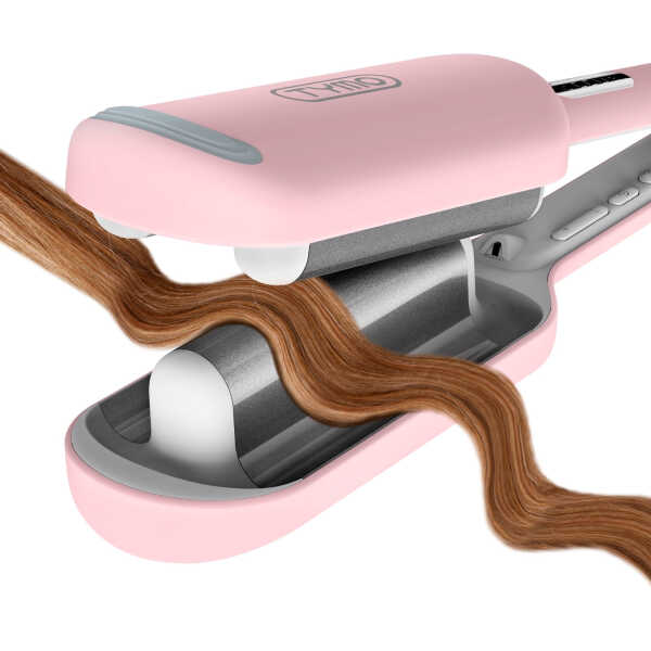 TYMO ROVY Curling Iron & Hair Crimper with 3 Barrels, Ionic Deep Waver Hair Styling Tool, Dual Voltage, Easy to Use,1.25 Inch,