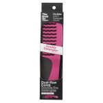 The Knot Dr. for Conair Double Detangler All Purpose Comb with Removable Metal Teeth, Pink