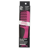 The Knot Dr. for Conair Double Detangler All Purpose Comb with Removable Metal Teeth, Pink
