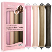 Tivlon Heatless Hair Curls, Heatless Curling Rods, No Heat - No Perm - No Damage to Hair - Overnight Curls Blowout, Heat Free