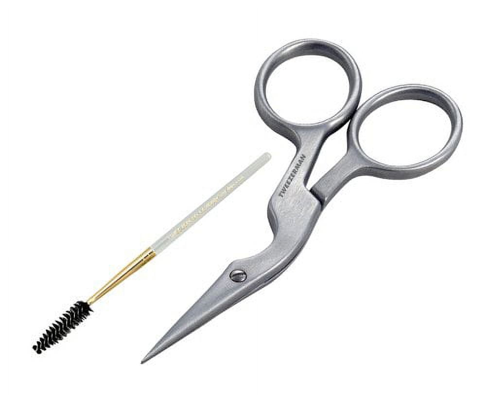 Tweezerman Stainless Brow Shaping Scissors and Brush