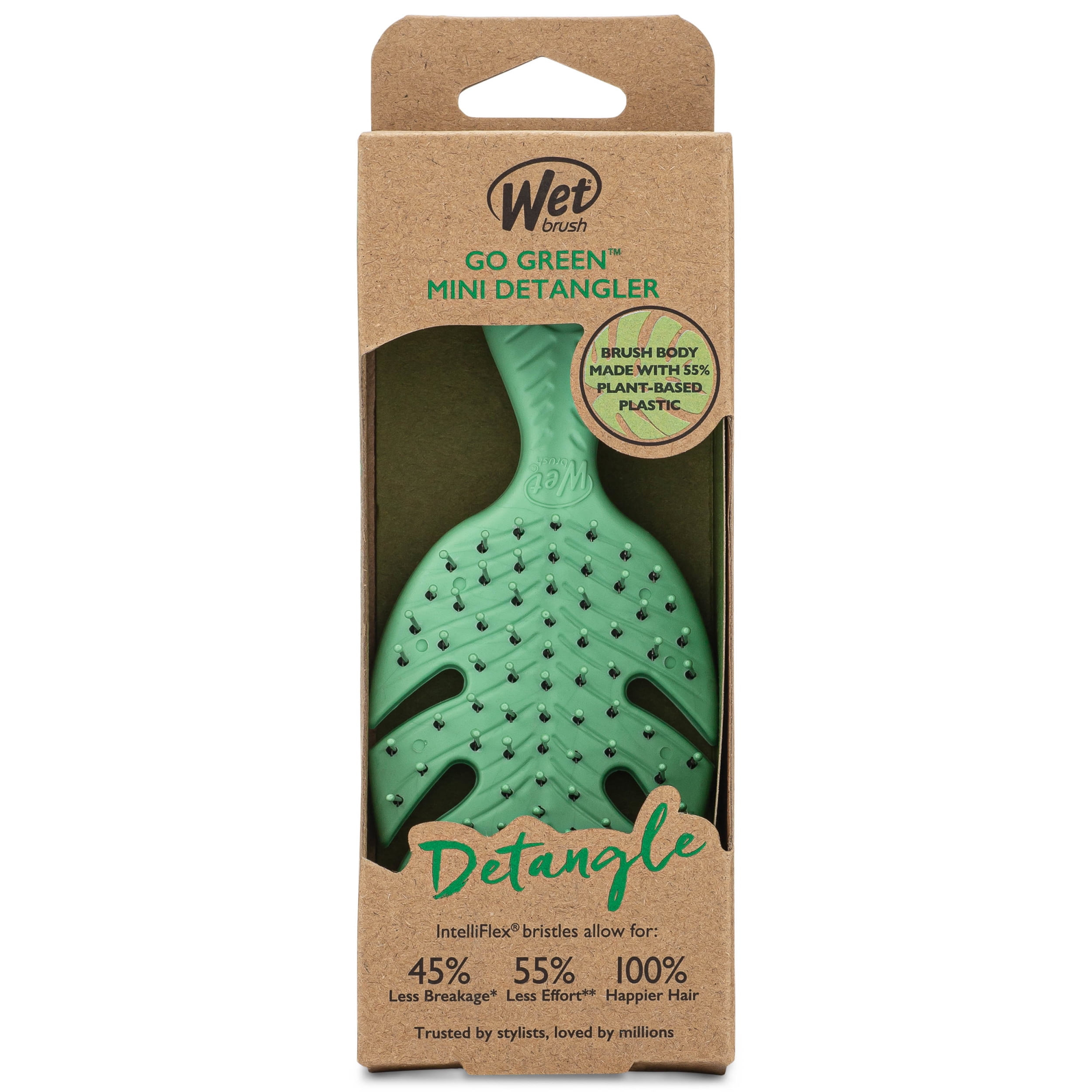 Wet Brush Go Green Mini Detangler, Travel Size - Green 1 CT
