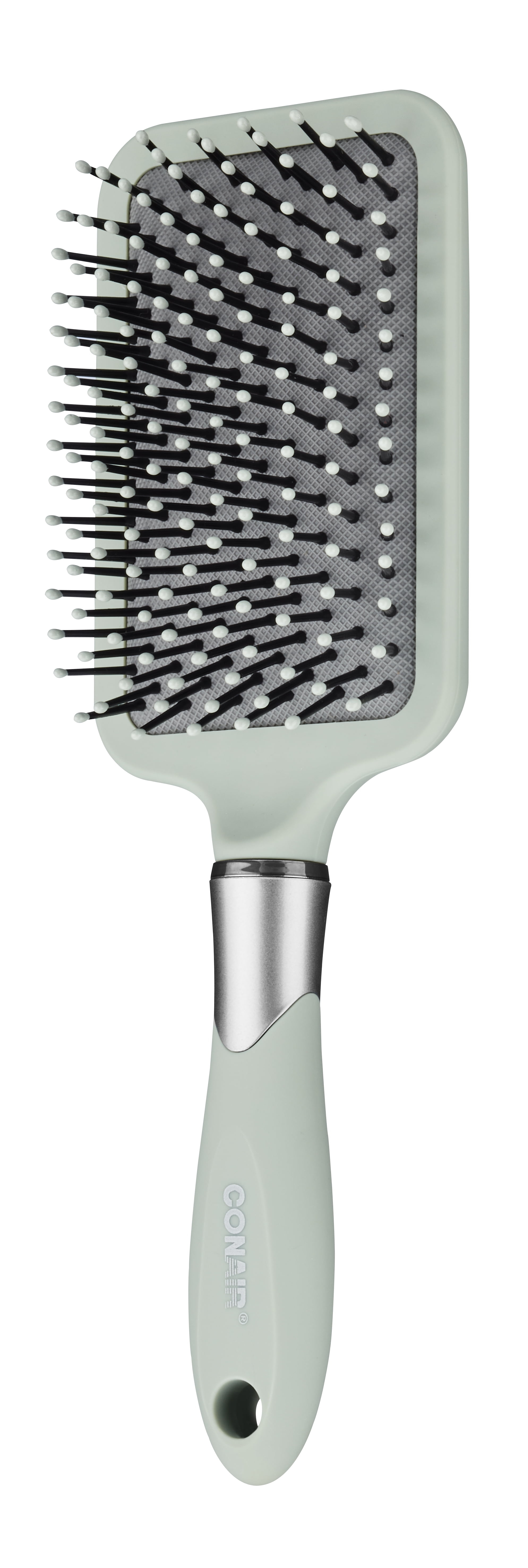 Conair Velvet Touch Paddle Hair Brush, Detangle, All Hair Types