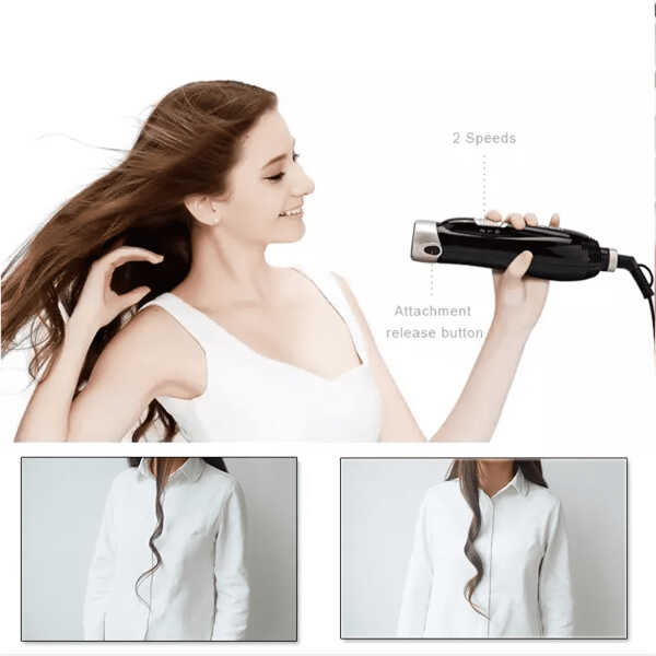 Hair Dryer Brush,BEYCED 4 in 1 Hot Air Brush for Straightening/Curling/Drying,for Women Hair Dryer Styler and Volumizer Hair