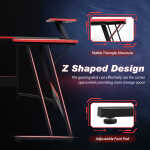PayLessHere L Shaped Desk Corner Gaming Desk Computer Desk for Adults,Black,29"H