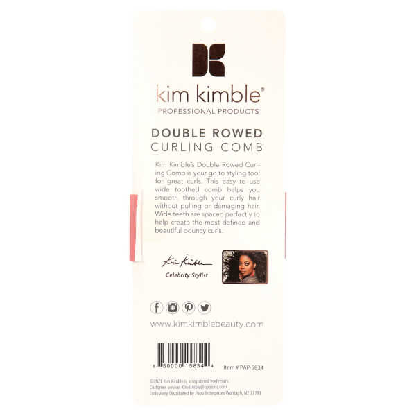 Kim Kimble Double Rowed Curling Comb