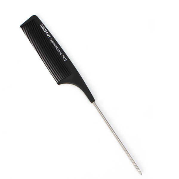 MANNYA Professional Fine-tooth Metal Pin Hairdressing Portable Hair Styling Rat Tail Comb