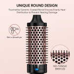Terviiix 1.5" Thermal Brush, Ceramic Tourmaline Ionic Hair Curling Wand
