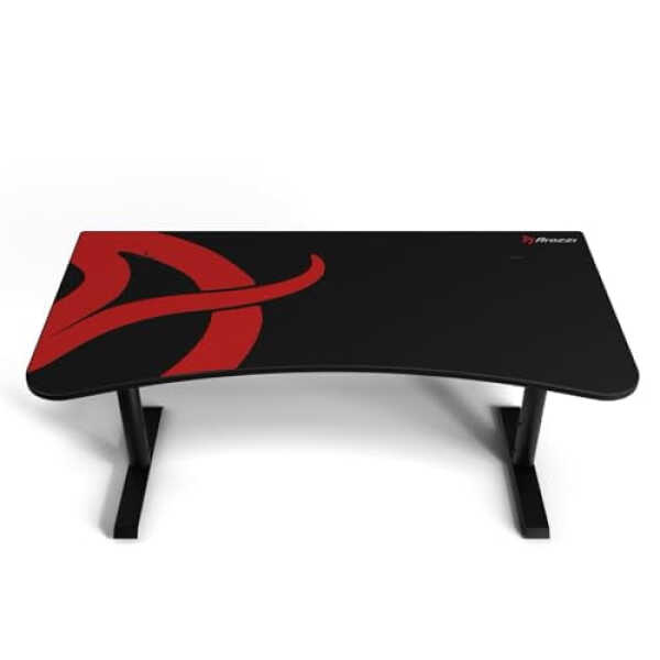 Arozzi Arena Gaming Desk Microfiber, Black