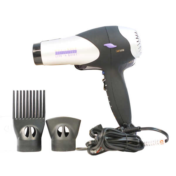 Hot Tools Professional Lite n Quiet Turbo Dryer - Model  1069S - Silver/Black - 1 Pc Hair Dryer