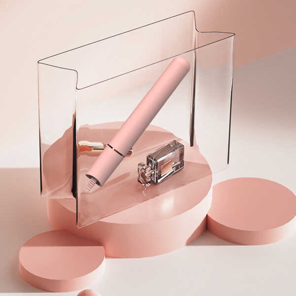 Slhenay Mini Curling Iron for Short Hair, Travel Curling Iron, Small Curling Wand, Hair Curling Iron Heat-Up Fast, Pink Portable