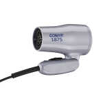 Conair 1875W Compact Folding Handle Hair Dryer, Travel Hair Dryer, Dual Voltage
