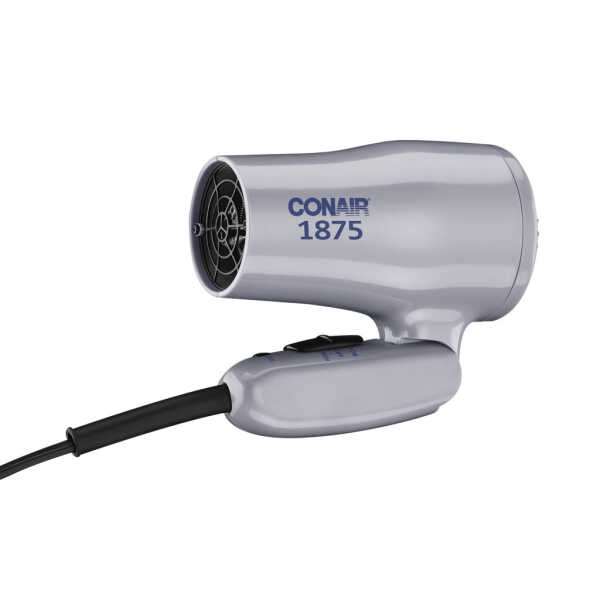 Conair 1875W Compact Folding Handle Hair Dryer, Travel Hair Dryer, Dual Voltage