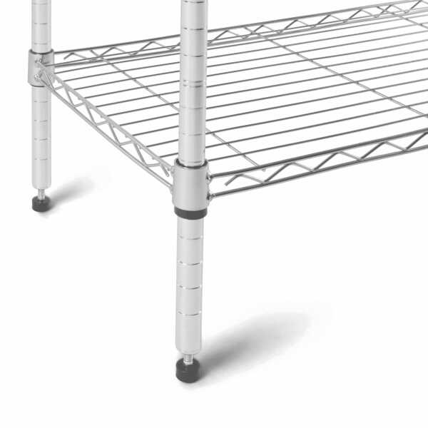 Hyper Tough 5-Tier Wire Storage Shelves, 36" W x 16" D x 72" H, 1750 lb Load Capacity, Black