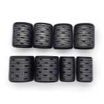 Kitsch Ceramic Thermal Compact 8-Piece Hair Rollers, Black