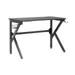 Studio Designs Saga Black Metal Gaming Desk with Cup Holder