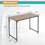 NiamVelo Computer Desk 40 inches Home Office Desk Modern Simple Style PC Desk with Sturdy Metal Frame for Adults & Kids, Vintage
