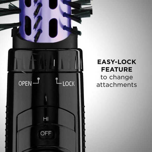 Conair 2-in-1 Hot Air Curling Combo, Includes 1.5-inch Curl Brush and 1.0-inch Aluminum Bristle Brush CD160NN