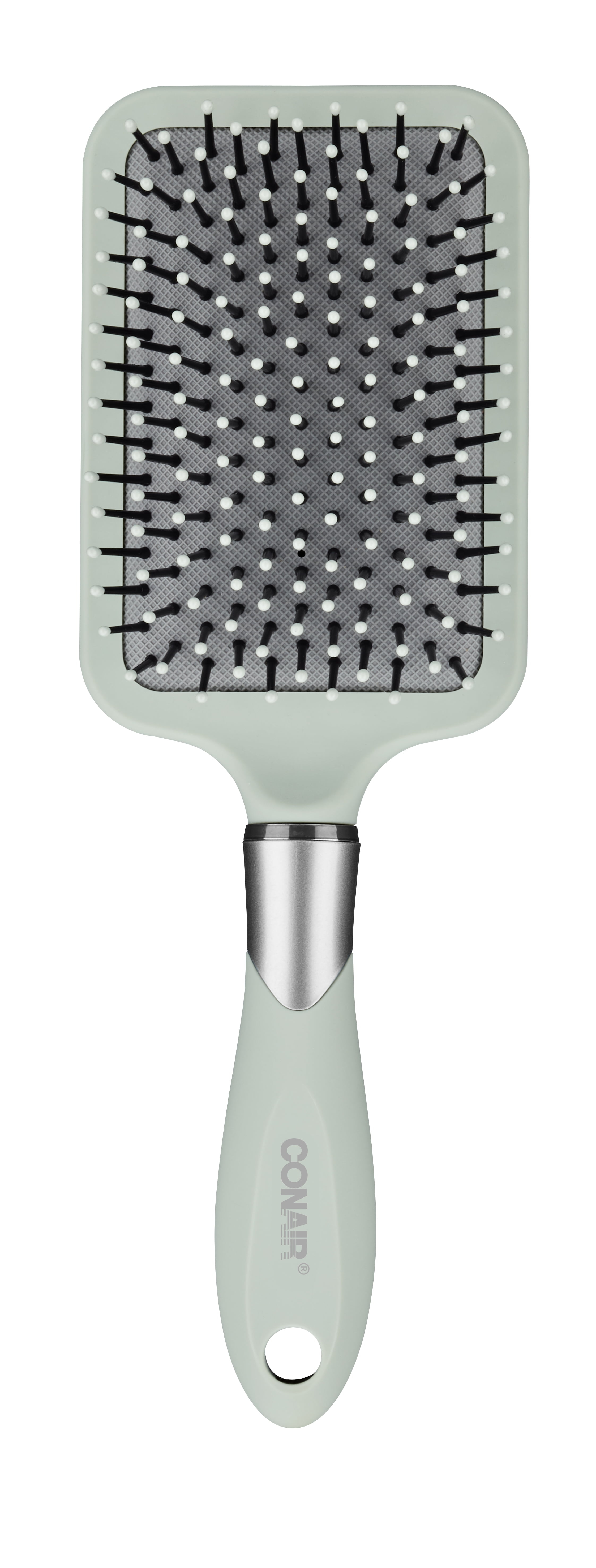 Conair Velvet Touch Paddle Hair Brush, Detangle, All Hair Types