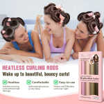 Tivlon Heatless Hair Curls, Heatless Curling Rods, No Heat - No Perm - No Damage to Hair - Overnight Curls Blowout, Heat Free
