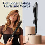 Bio Ionic Long Barrel Styler, 1.25" Curling Iron, Curling Wand, Adjustable Heat Hair Curler