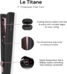 L'ange Hair Le Titane 2-in-1 Titanium Flat Iron Hair Straightener and Curler
