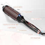 Suerbeaty Curling Iron Brush for Blowout Look, 9 Heat Temps Hot Ionic curling iron 1 1/2 inch Dual Voltage for Traveling