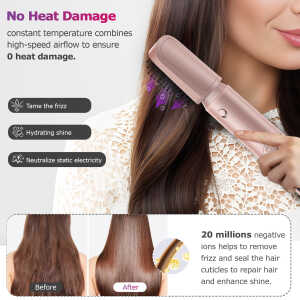 RACCOMB 5-in-1 Hair Styler, Air Styling & Drying System, Powerful Hair Dryer Brush & Multi-Styler with Auto-Wrap Curlers, Oval