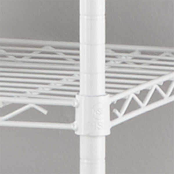Hyper Tough 5-Tier Wire Storage Shelves, 36" W x 16" D x 72" H, 1750 lb Load Capacity, Black