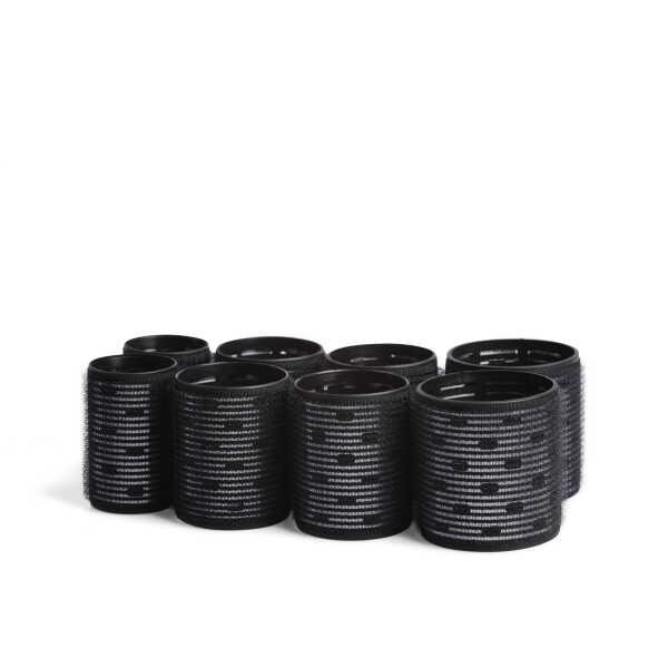 Kitsch Ceramic Thermal Compact 8-Piece Hair Rollers, Black