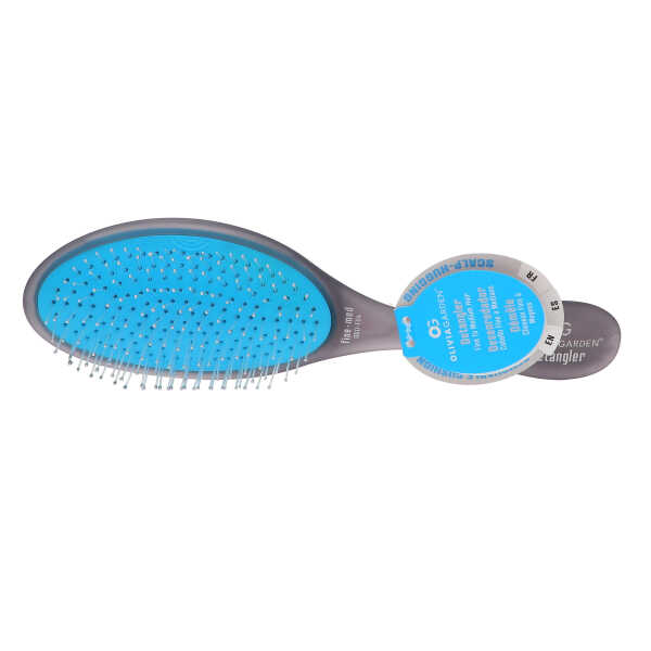 Olivia Garden OG Brush Detangler, removable cushion, scalp hugging shape massages the scalp, for wet or dry hair, for women, men