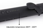 L'ange Hair Le Duo 360 Airflow Styler, Titanium Flat Iron Hair Straightener (Blush)