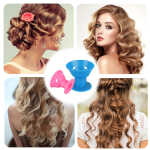 EEEkit 40pcs Magic Hair Rollers, Silicone Curlers Set, 20pcs Large and 20pcs Small, DIY Curling Hairstyle Tools