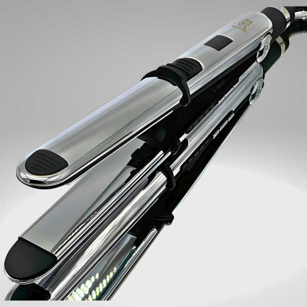 Liselle Beauty Products Salon Magic Pro Flat Iron - Titanium Plates, LCD Display, Adjustable Heat 450&degF