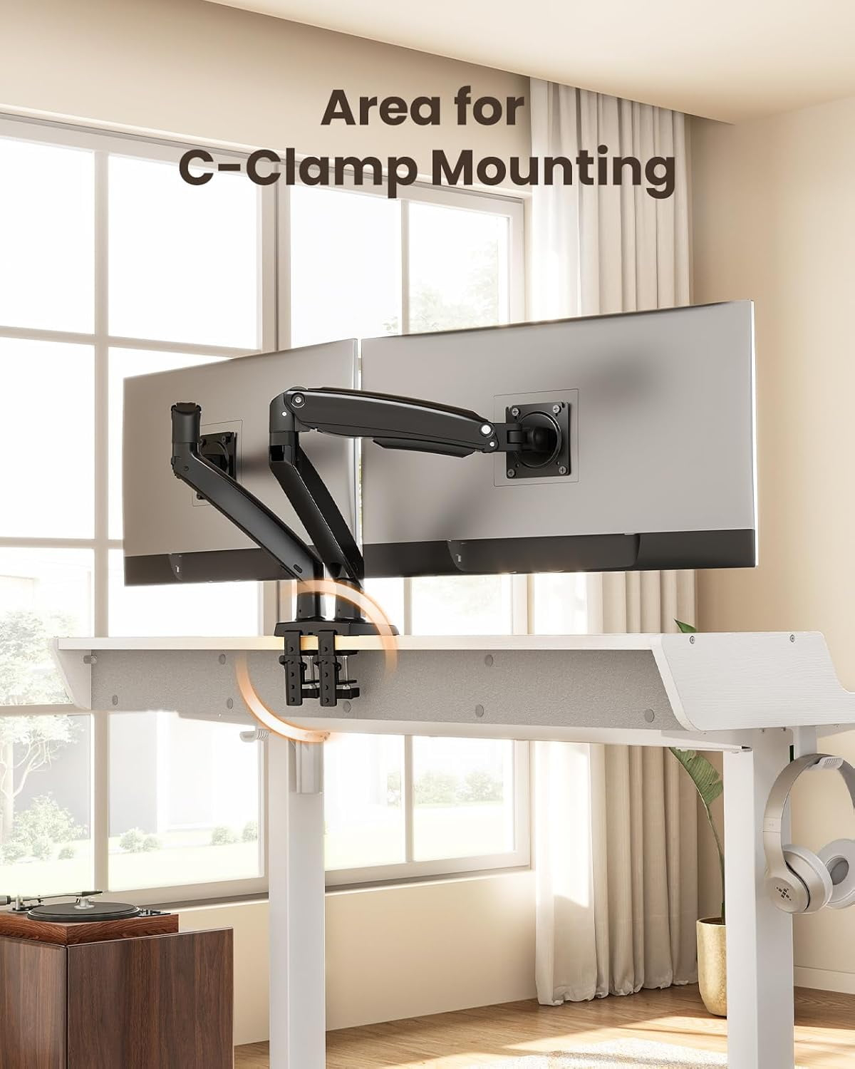 CHITOOMA 63&Prime x 28&Prime Electric Standing Desk with Drawers, Height Adjustable Gaming Desk with Monitor Stand & Storage