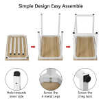 Hoffree 43 inch Computer Desk Home Writing Desk Office Furniture Computer Table Study Writing Table Workstation Modern Simple PC