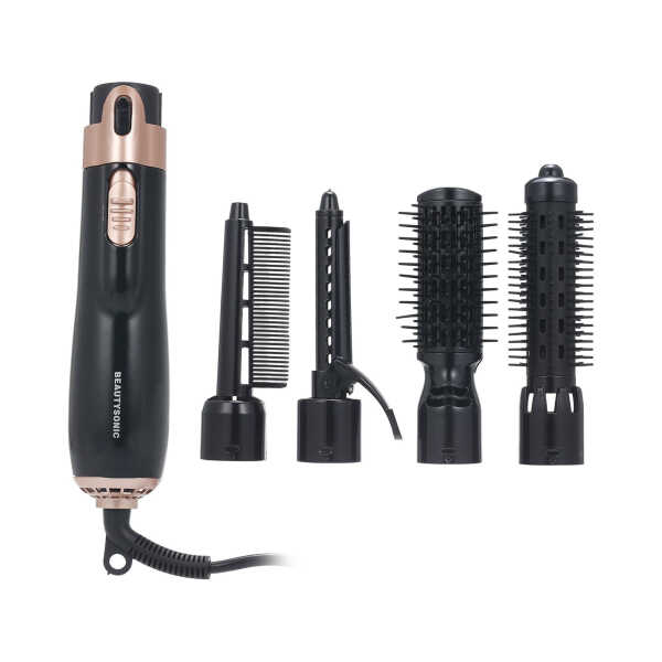 Hair Dryer Brush,BEYCED 4 in 1 Hot Air Brush for Straightening/Curling/Drying,for Women Hair Dryer Styler and Volumizer Hair