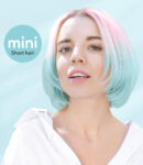 Terviiix Mini Flat Iron for Travel, 1/2'' Small Portable Hair Straightener for Hair Styling, Blue