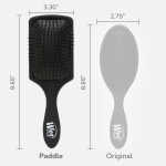 Wet Brush Paddle Detangler for All Hair Types - Frost Black