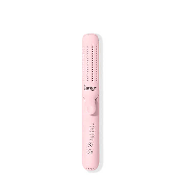 L'ange Hair Le Duo Grande 360&deg Airflow Styler | 2-in-1 Curling Wand & Titanium Flat Iron Hair Straightener (Black)