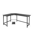 Ktaxon 66" Wood L-Shaped Computer Gaming Desk Corner PC Latop Table Study Office Workstation Black