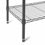 Hyper Tough 5-Tier Wire Storage Shelves, 36" W x 16" D x 72" H, 1750 lb Load Capacity, Black