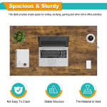 NiamVelo Computer Desk 40 inches Home Office Desk Modern Simple Style PC Desk with Sturdy Metal Frame for Adults & Kids, Vintage