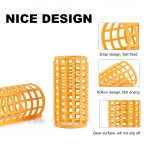 NOGIS 50 Pieces Plastic Hair Rollers Curlers Snap on Rollers Self Grip Rollers with Steel Pintail Comb, Hairdressing No Heat