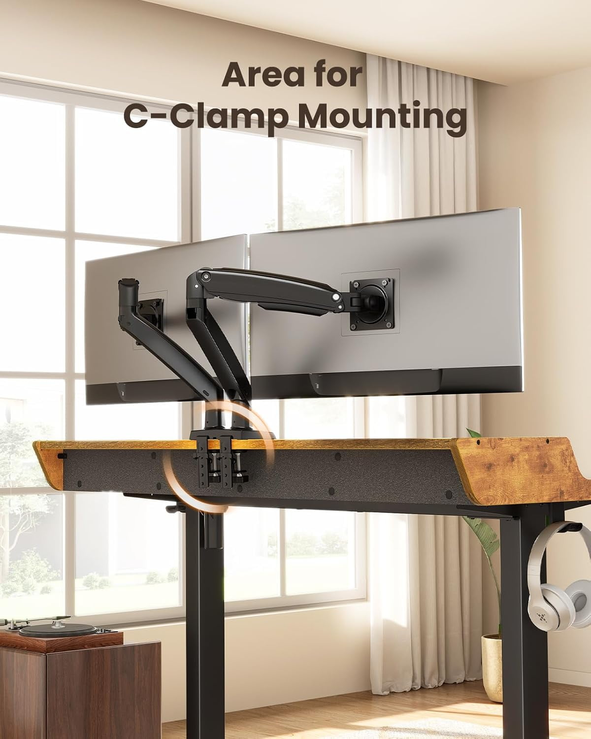CHITOOMA 63&Prime x 28&Prime Electric Standing Desk with Drawers, Height Adjustable Gaming Desk with Monitor Stand & Storage