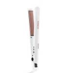 Conair Double Ceramic Flat Iron, 1.0-Inch, Straight & Shine, For All Hair Types and Textures, Rose Gold CS221N