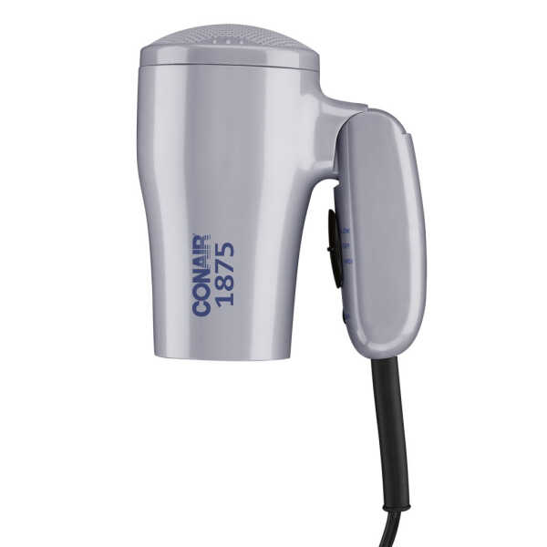 Conair 1875W Compact Folding Handle Hair Dryer, Travel Hair Dryer, Dual Voltage